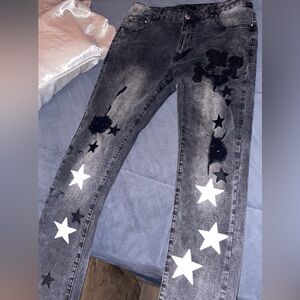Black amiri jeans
